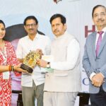 "बूस्ट इंडिया कॉन्क्लेव में कौशल विकास मंत्री मंगल प्रभात लोढा योग और आत्मनिर्भर भारत पर बोलते हुए"