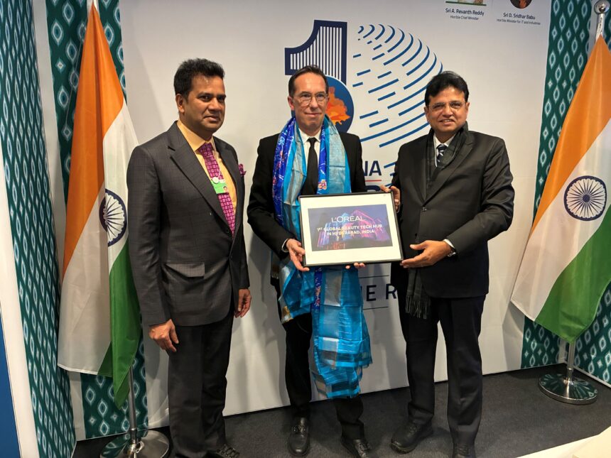 WEF 2026 में ऐलान: हैदराबाद में खुलेगा L’Oréal का पहला ग्लोबल ब्यूटी-टेक हब, 2,000 से ज्यादा हाई-स्किल नौकरियों का सृजन
