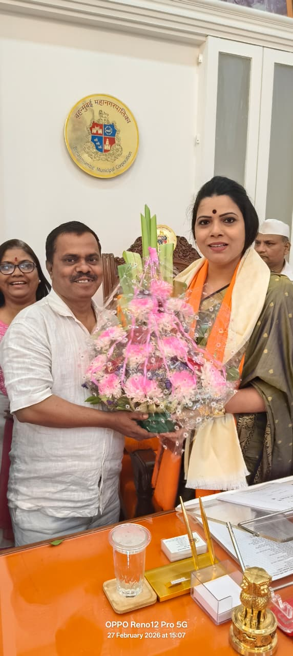 कोकण विकास आघाड़ी के पूर्व पदाधिकारियों ने मुंबई महानगरपालिका की नवनियुक्त महापौर ऋतु तावड़े और उपमहापौर संजय घाडी से शिष्टाचार भेंट कर दी शुभकामनाएं।