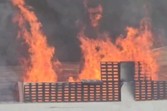 भिवंडी में भीषण आग से छह गोदाम जलकर खाक, लाखों रुपये का सामान हुआ नष्ट