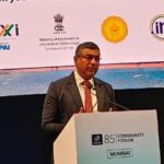 भारत सरकार के इलेक्ट्रॉनिक्स और सूचना प्रौद्योगिकी मंत्रालय के सचिव, आईएएस, एस. कृष्णन ICANN85 कम्युनिटी फोरम को संबोधित करते हुए।