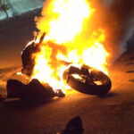 Bike Catches Fire