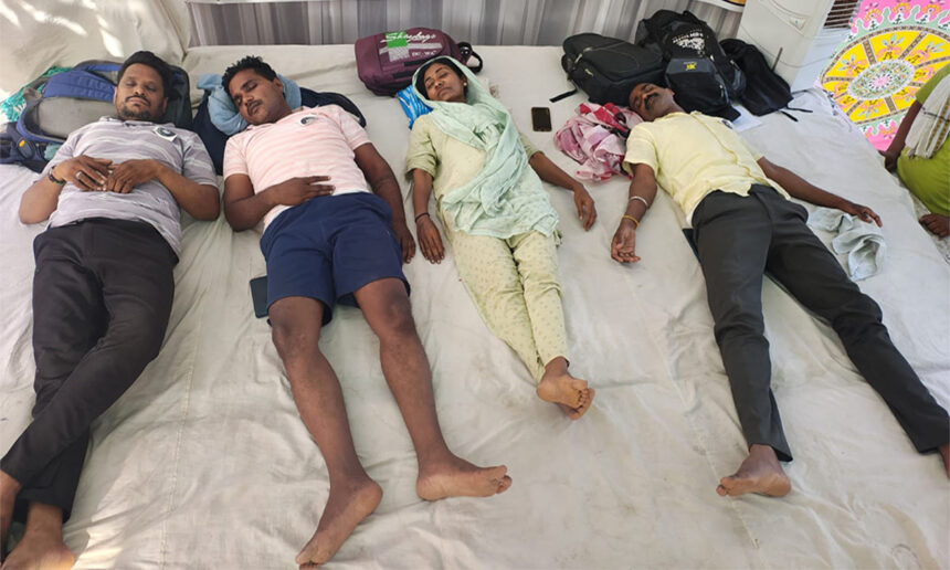 Central Railway Hunger Strike