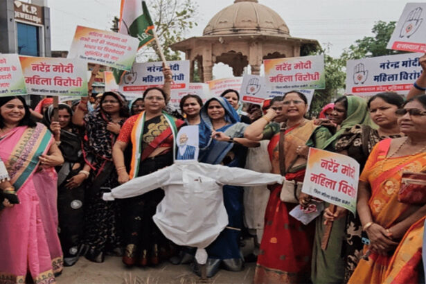 Mahila Congress Protest