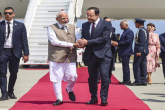 Modi-Christodoulides Meeting
