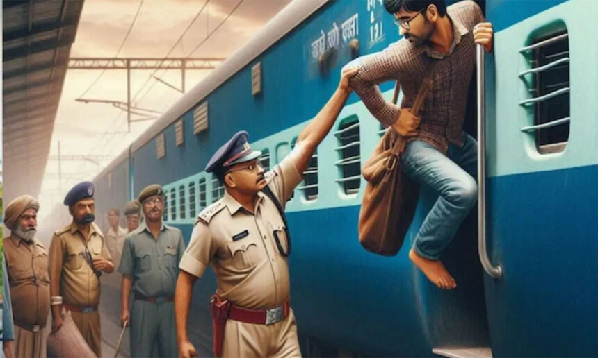 railway police apprehend passenger