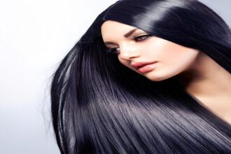 shiny hair